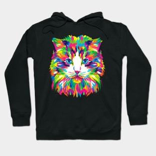 colorful kitten Hoodie